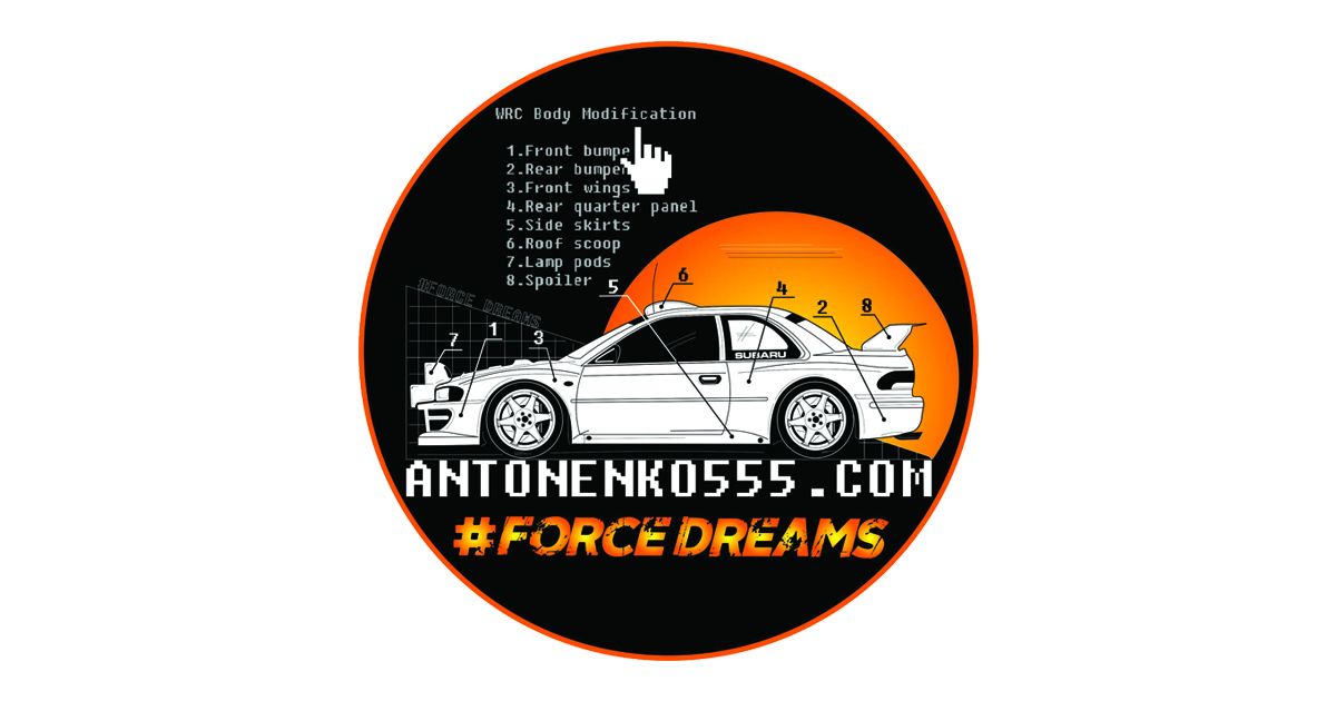 SPOILER WRX STI VER. I FOR SUBARU IMPREZA GC8 - ANTONENKO555