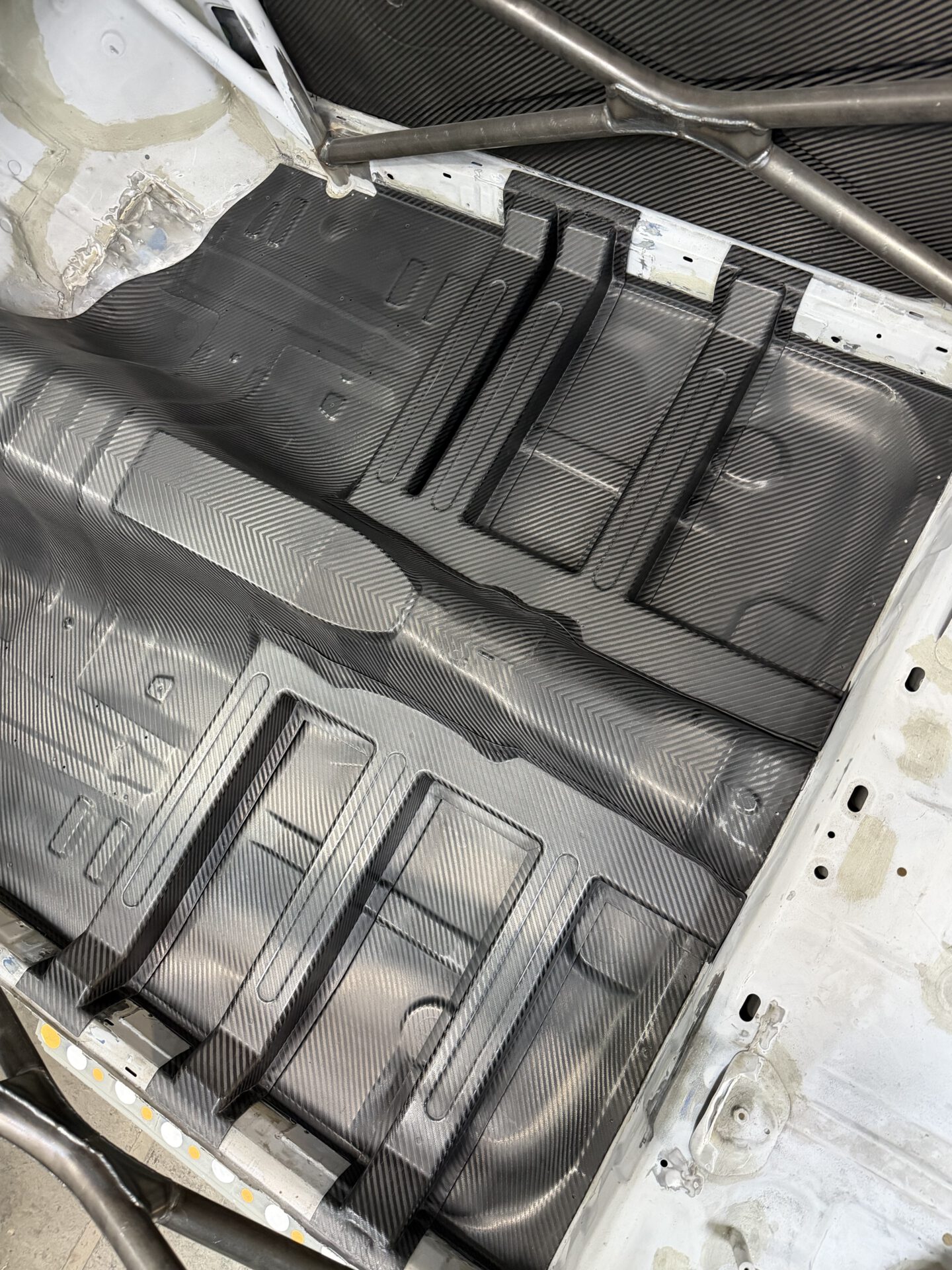 CARBON FIBER FLOOR CROSS MEMBERS COMPLETE FOR THE SUBARU IMPREZA GC8 - ANTONENKO555