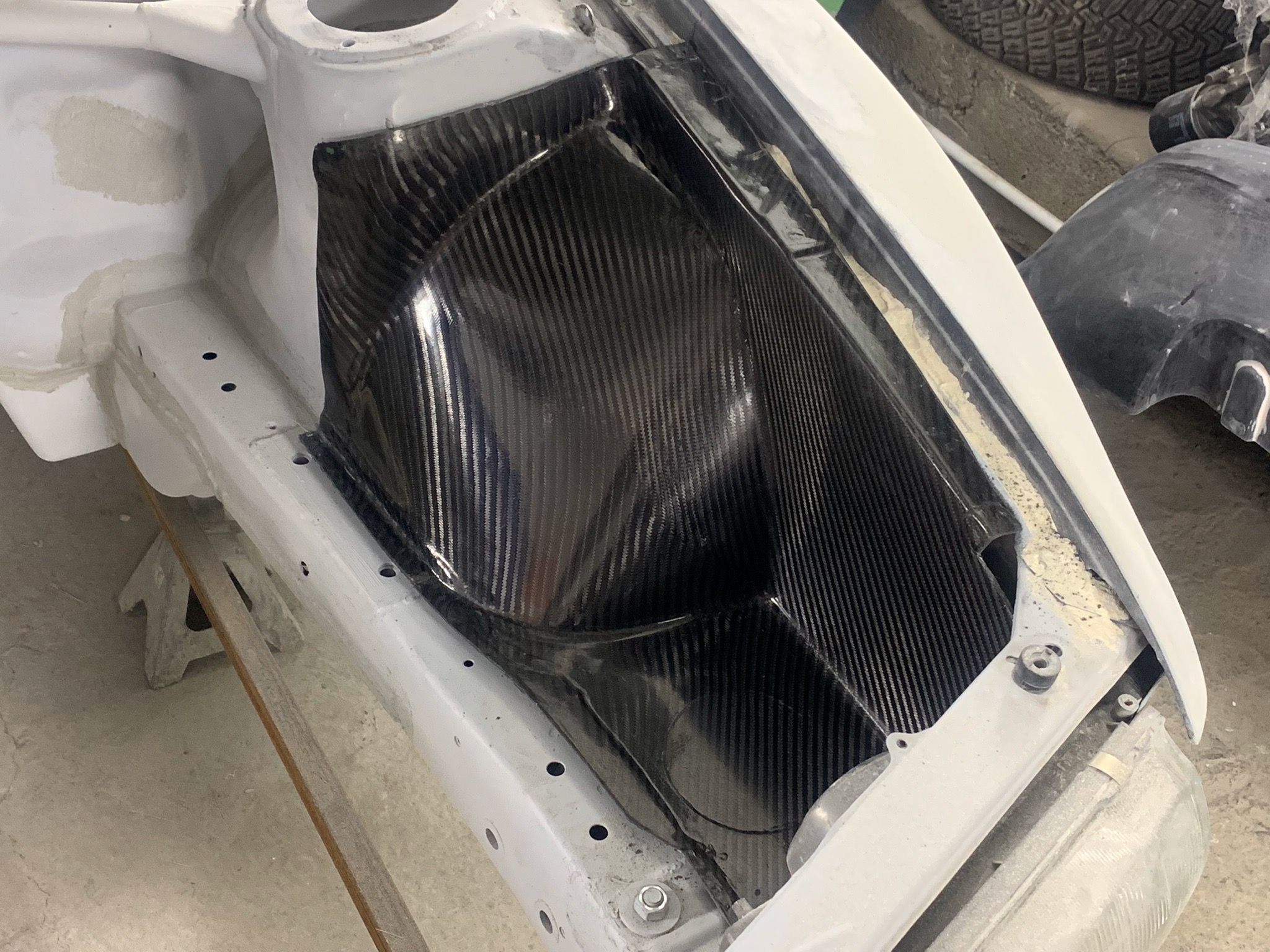 CARBON INNER FRONT ARCH FOR SUBARU IMPREZA GC8 - ANTONENKO555