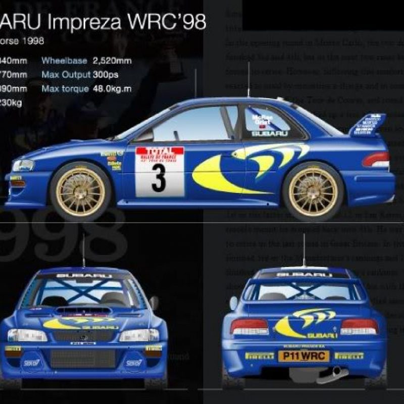 Rally decals Subaru Impreza WRC S5